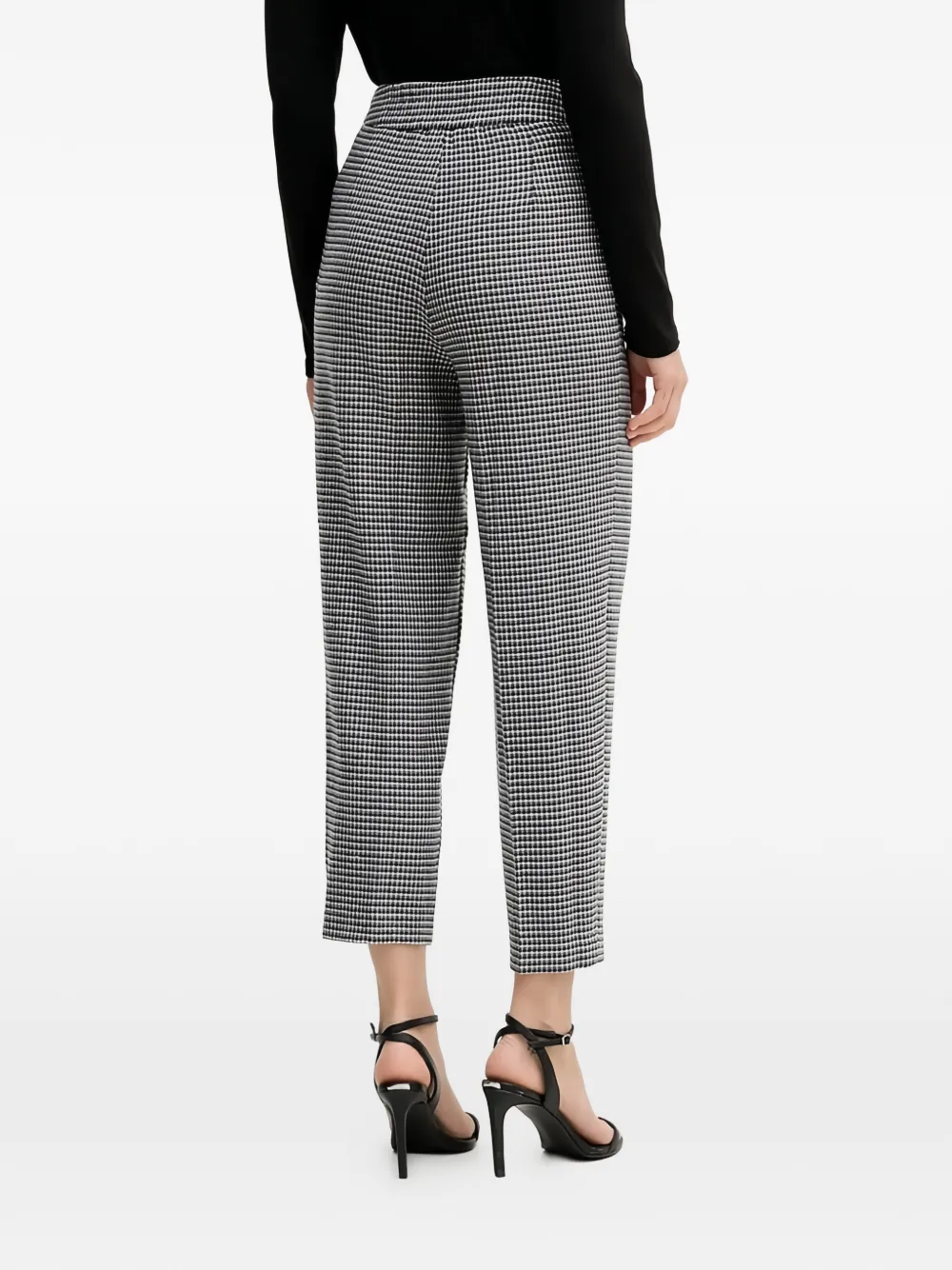 Benetton Plooibroek met pied-de-poule print Grijs