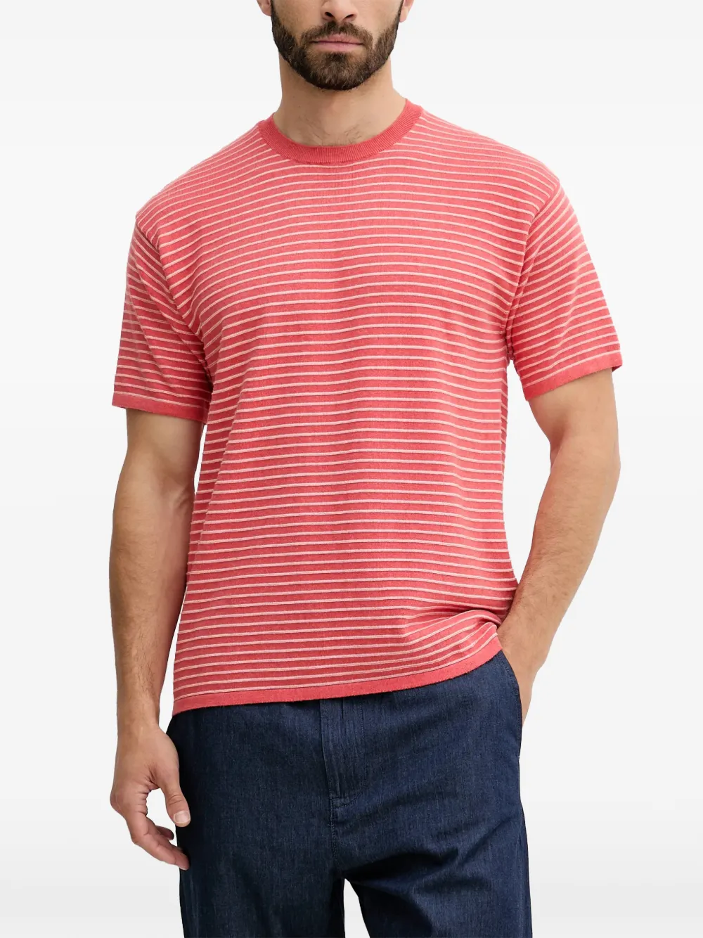 Benetton striped T-shirt - Rouge Benetton striped T-shirt - Rouge