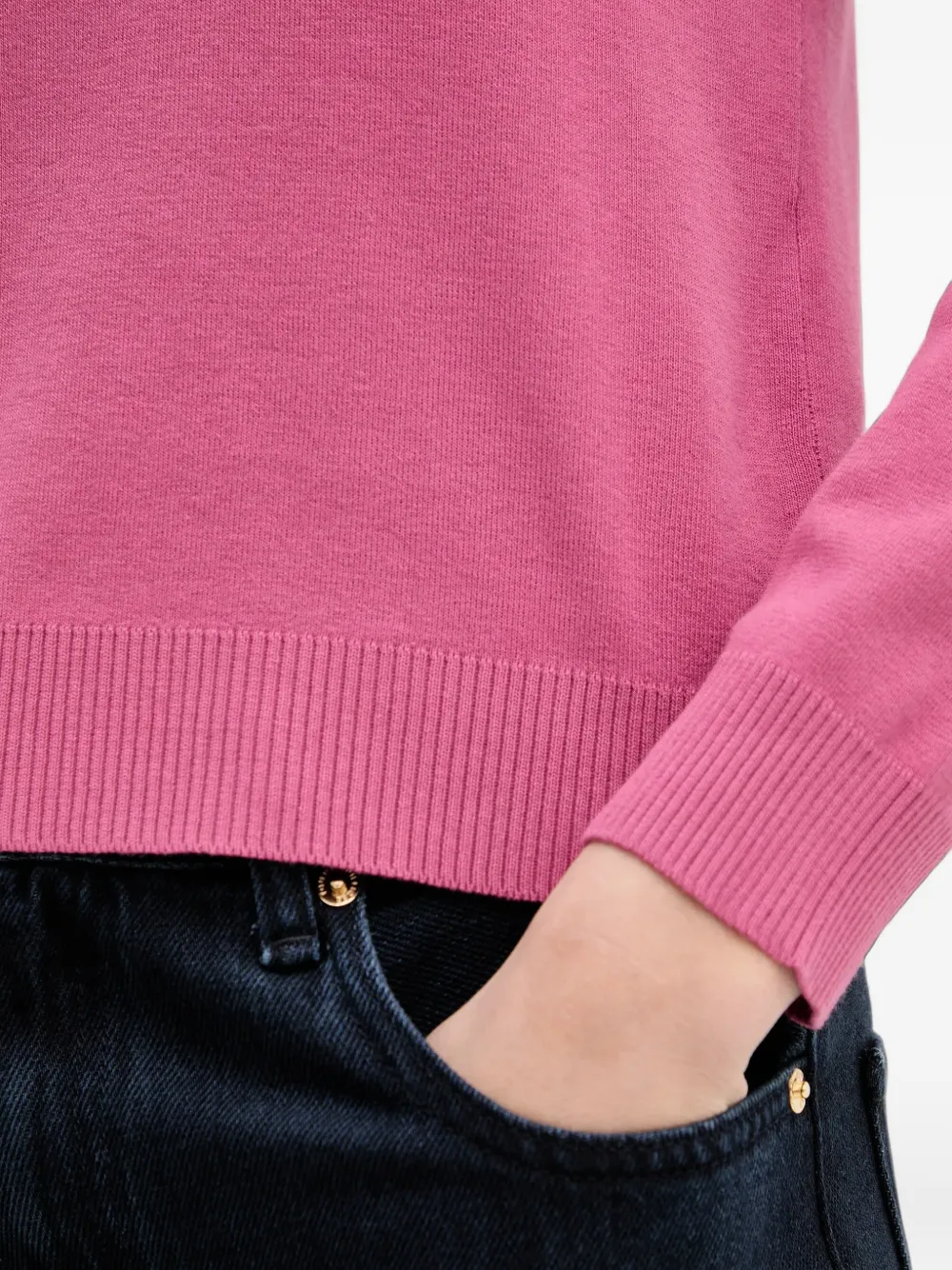 Benetton crew-neck sweater Roze