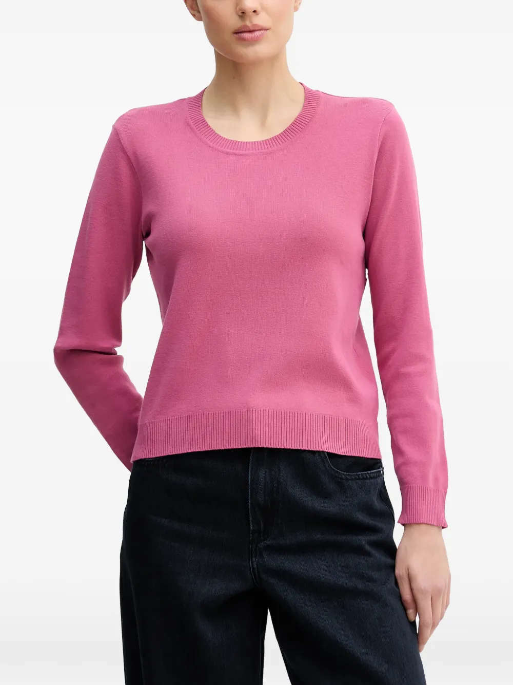 Benetton crew-neck sweater Roze