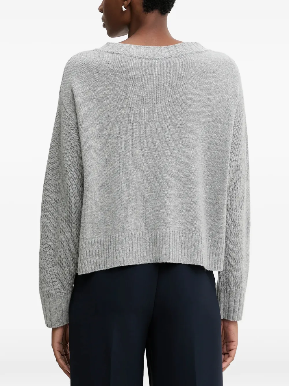 Benetton Ribgebreide trui Grijs