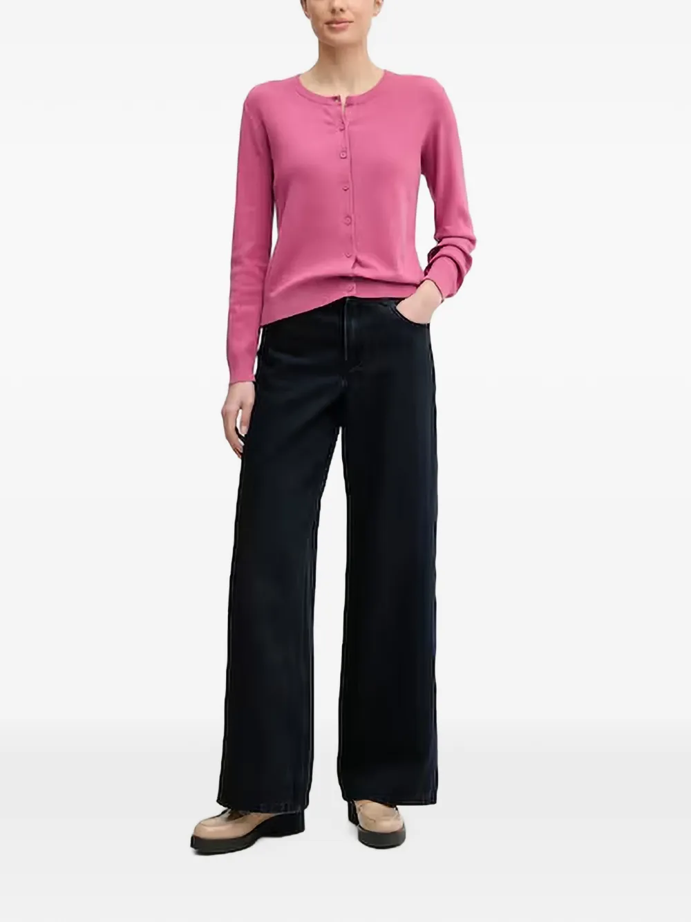 Benetton Button-up vest Roze