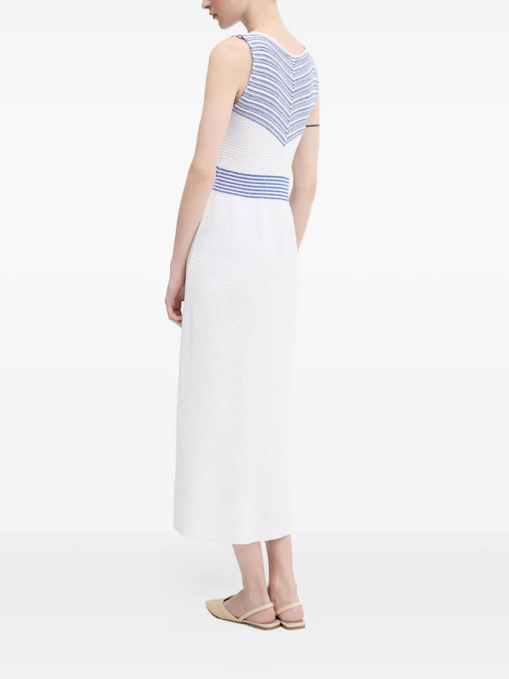 Benetton Mouwloze jurk Wit