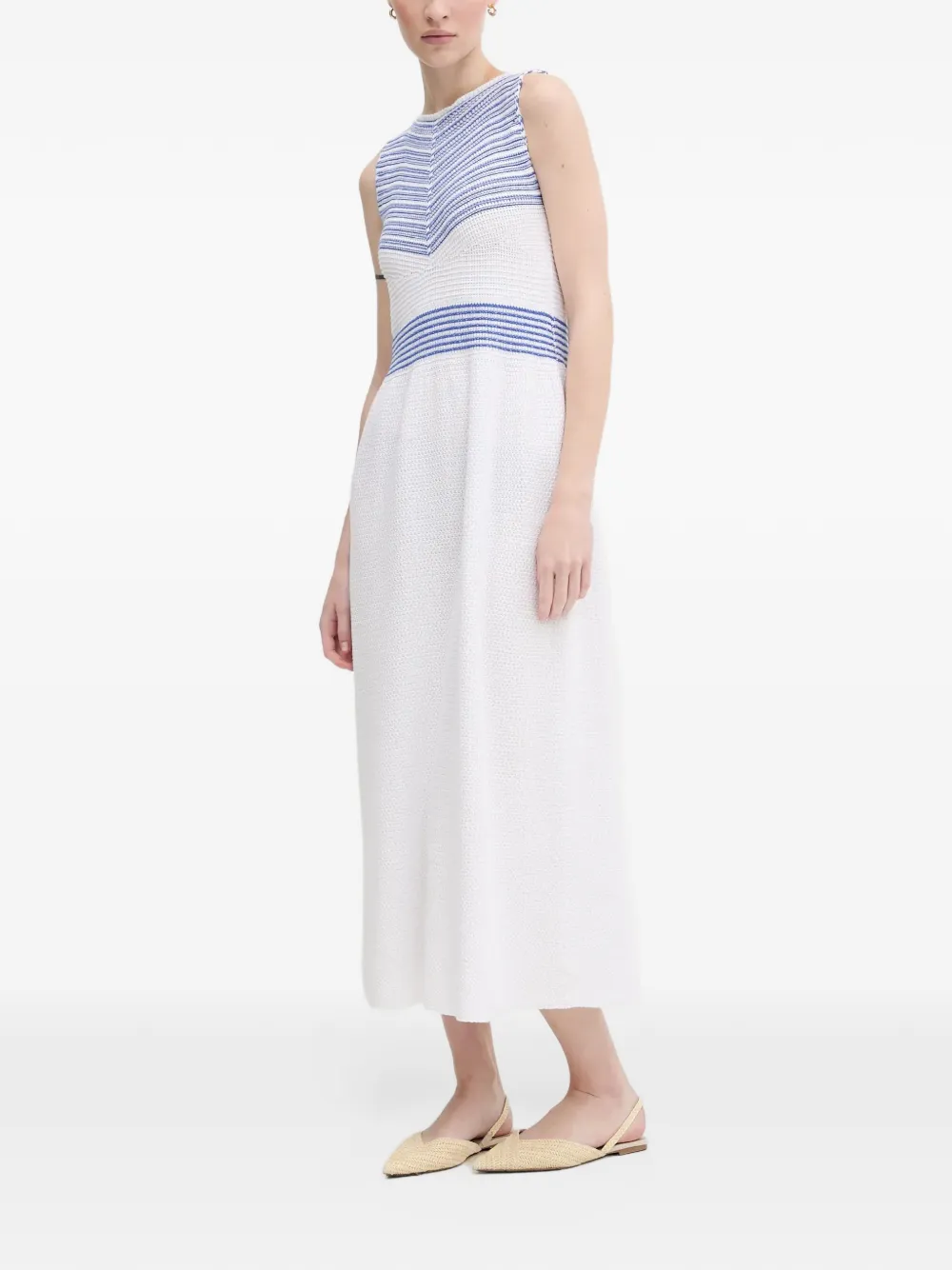 Benetton Mouwloze jurk Wit