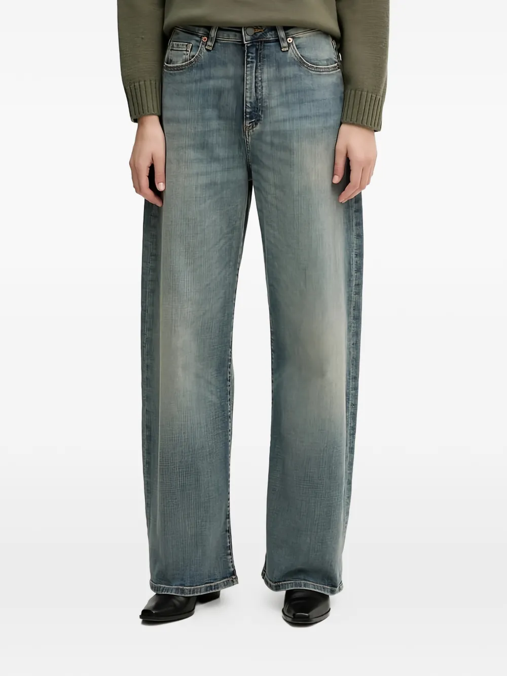 Benetton wide-leg jeans - Blu