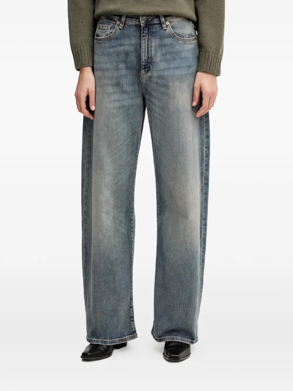 Benetton wide-leg jeans - Blu