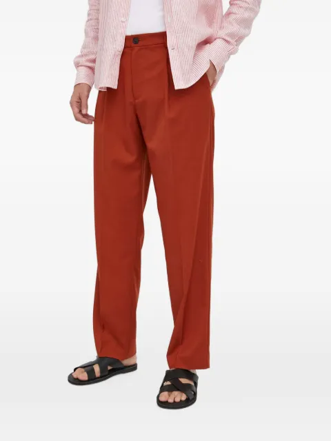 Benetton pleated straight-leg trousers