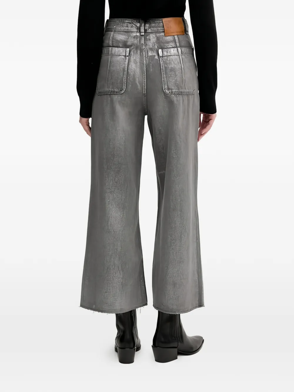 Benetton laminated jeans - Grigio