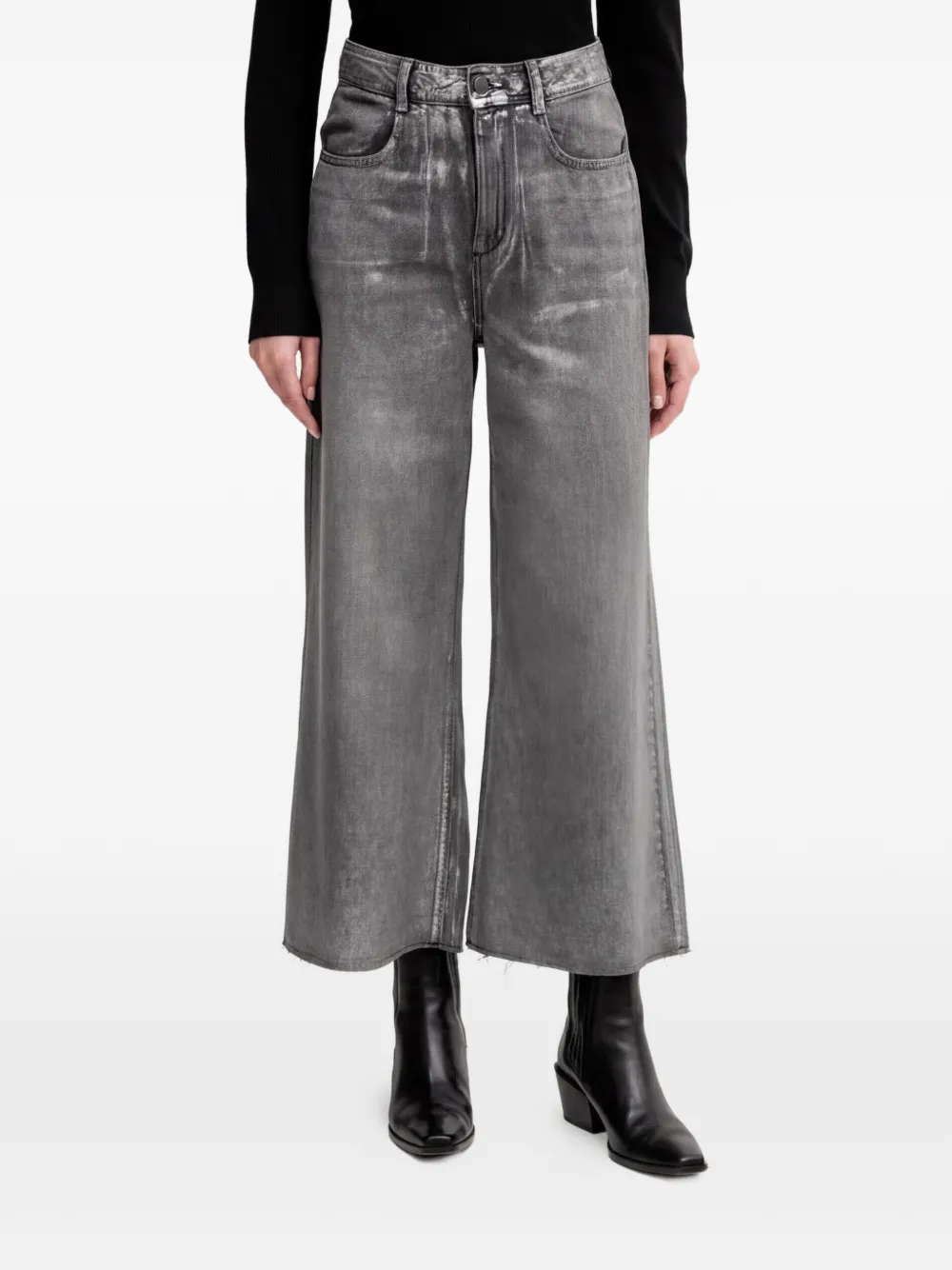 Benetton laminated jeans - Grau