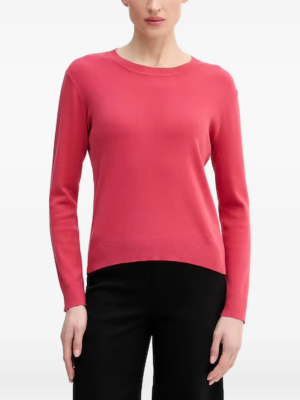 Benetton fine-knit crew-neck top
