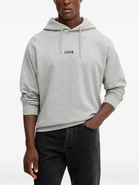 Benetton Love-print hoodie