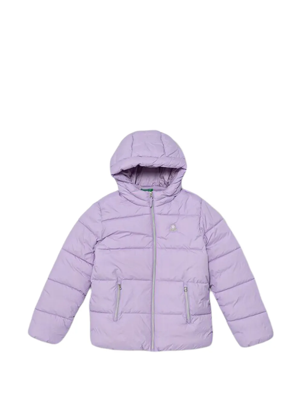 Benetton hooded puffer jacket - Viola
