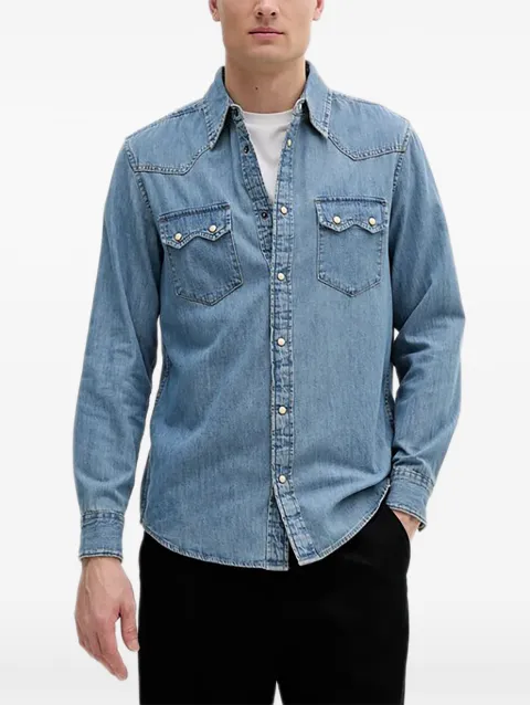 Benetton chest-pockets button-fastening shirt