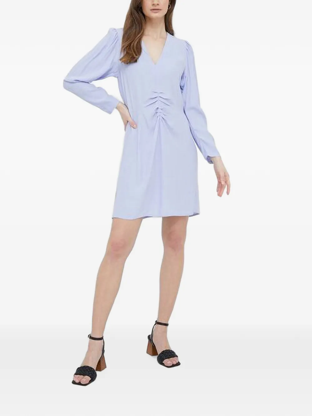 Benetton Mini-jurk met V-hals Paars