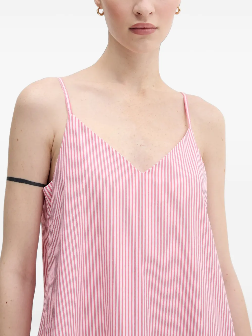 Benetton Jurk met ruches Roze