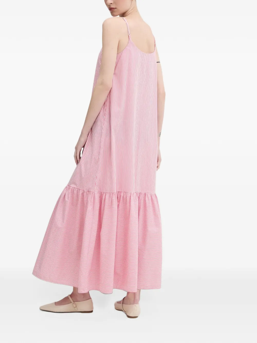 Benetton Jurk met ruches Roze
