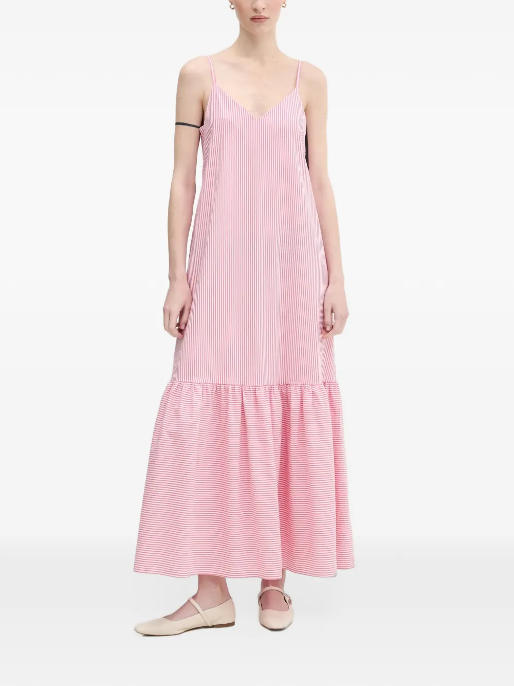 Benetton Jurk met ruches Roze