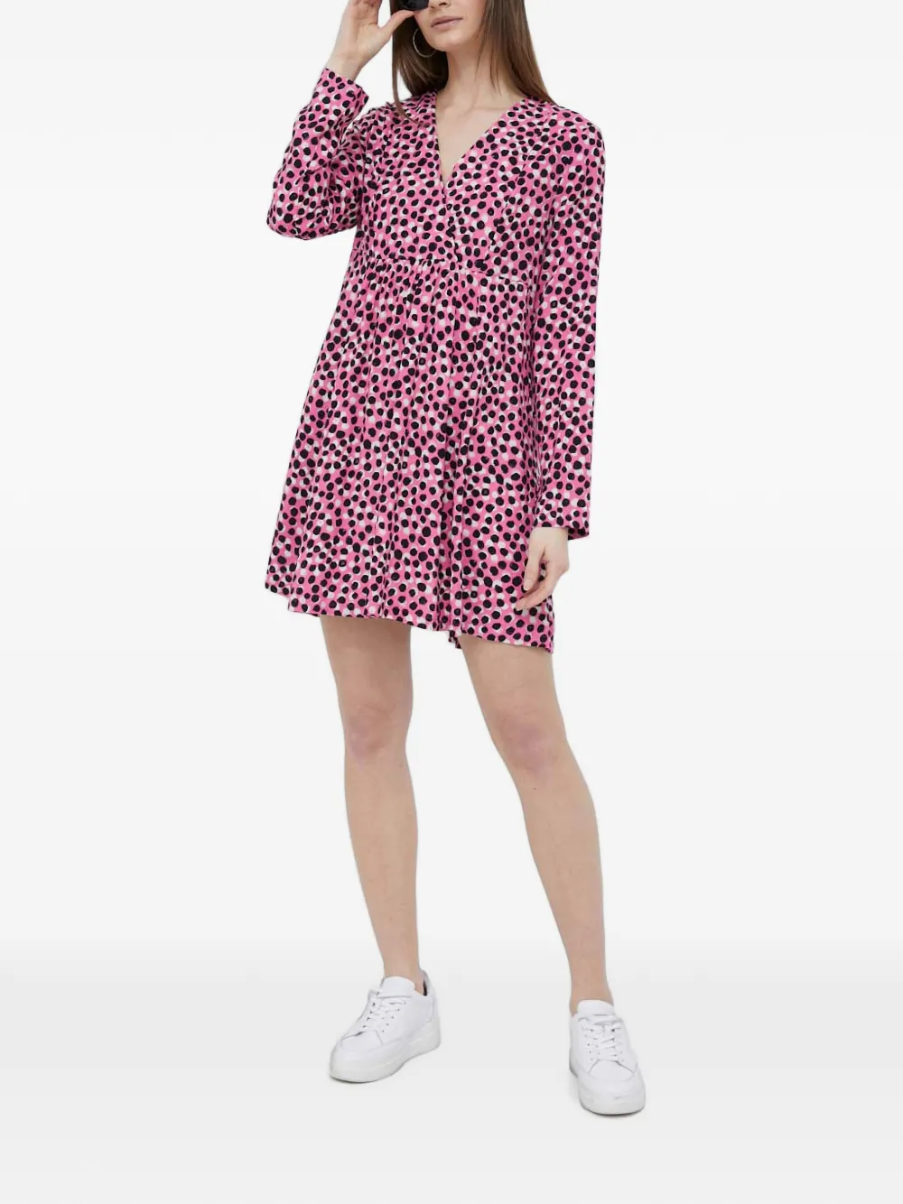 Benetton V-neck mini dress