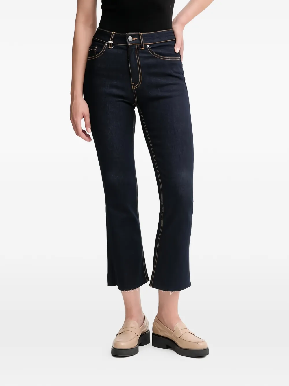 Benetton frayed jeans - Blu