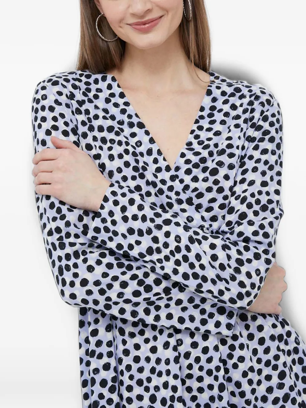 Benetton Jurk met stippen Paars