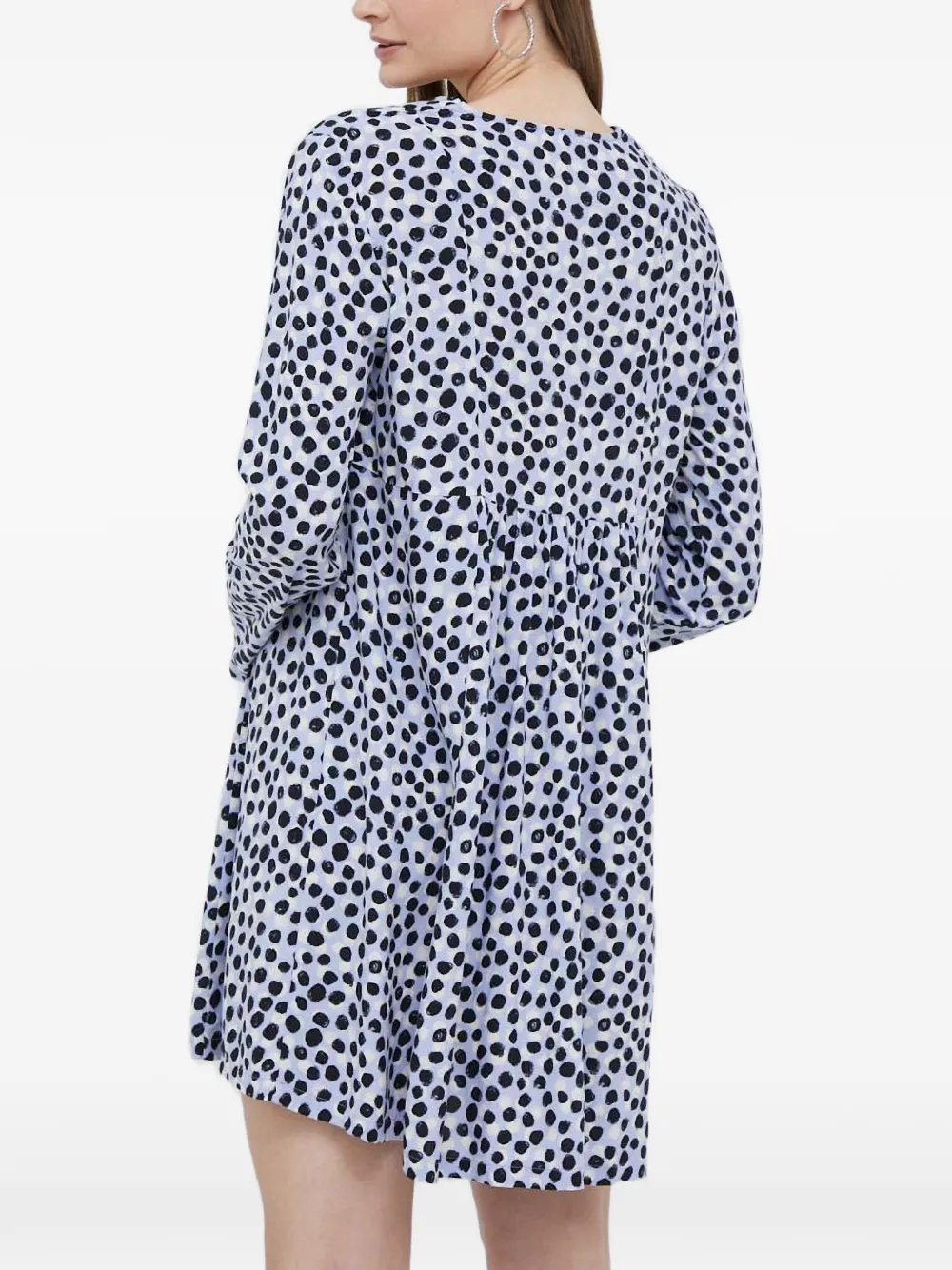 Benetton Jurk met stippen Paars