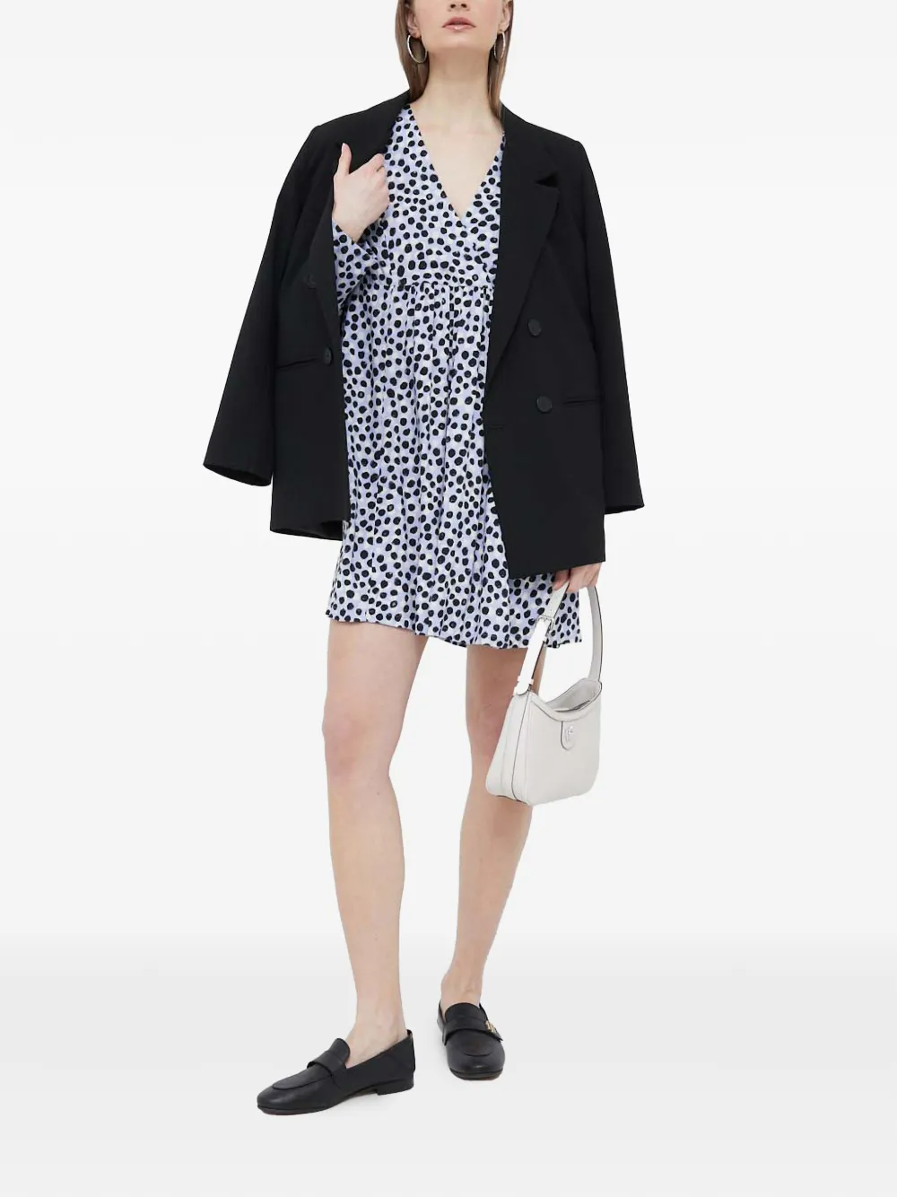Benetton Jurk met stippen Paars