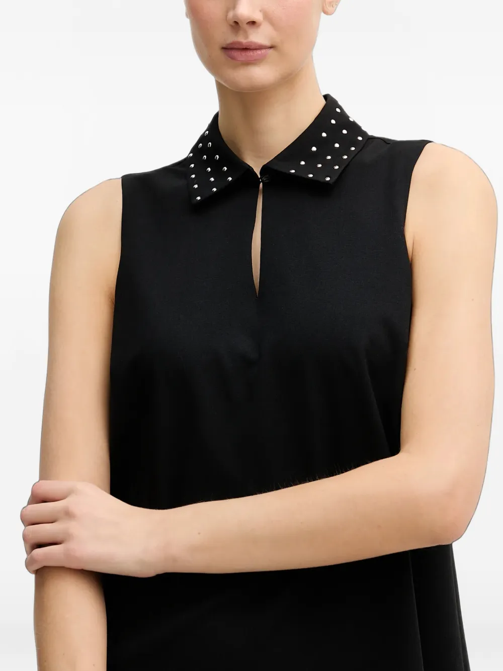 Benetton Mini-jurk verfraaid met studs Zwart