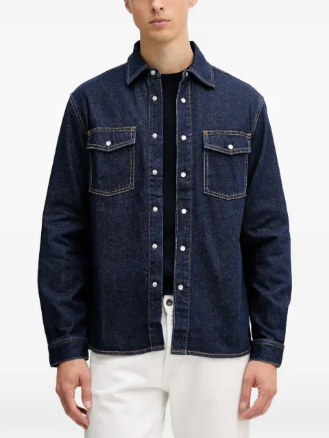 Benetton button-up denim overshirt