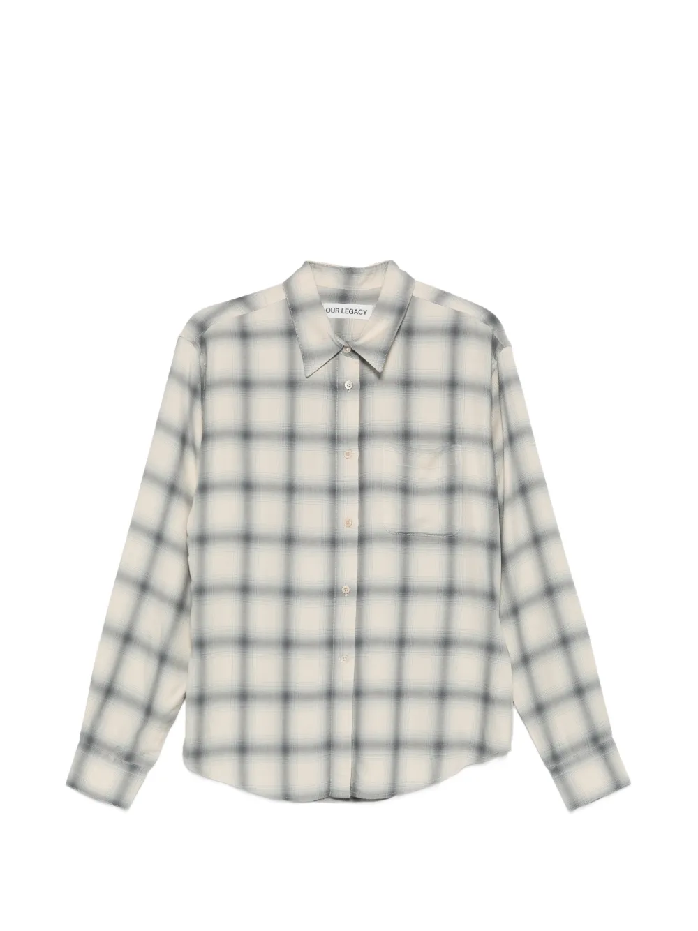 OUR LEGACY Forever plaid-pattern shirt - Toni neutri