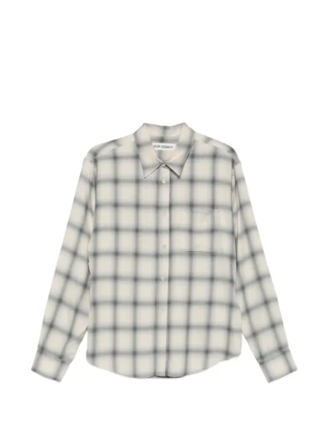 OUR LEGACY Forever plaid-pattern shirt