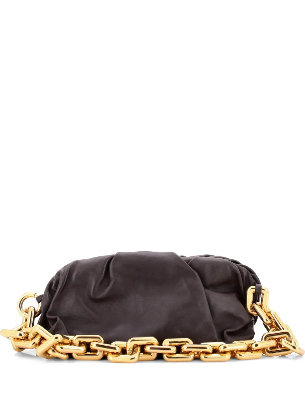 Bottega Veneta Pre-Owned The Chain Pouch Leather Teen shoulder bag - Marrone