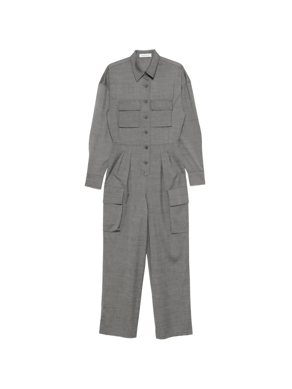 The Frankie Shop Linda flap-pocket jumpsuit - Grigio