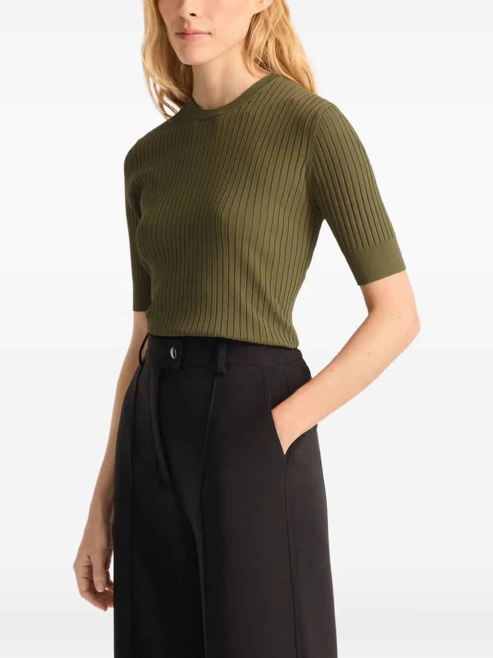 Fusalp Jadou geribbeld T-shirt Groen