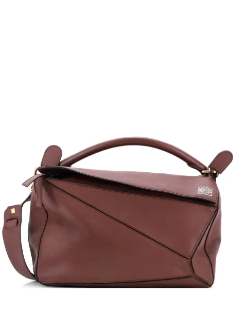 Loewe Pre-Owned большая сумка-сэтчел Puzzle Bag Leather