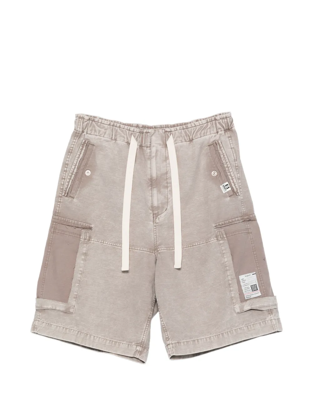 Maison MIHARA YASUHIRO drawstring cargo shorts - Nude