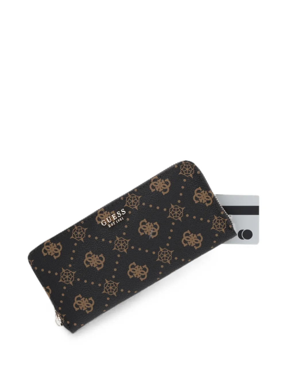 GUESS USA Grote Carrie 4G portemonnee Bruin