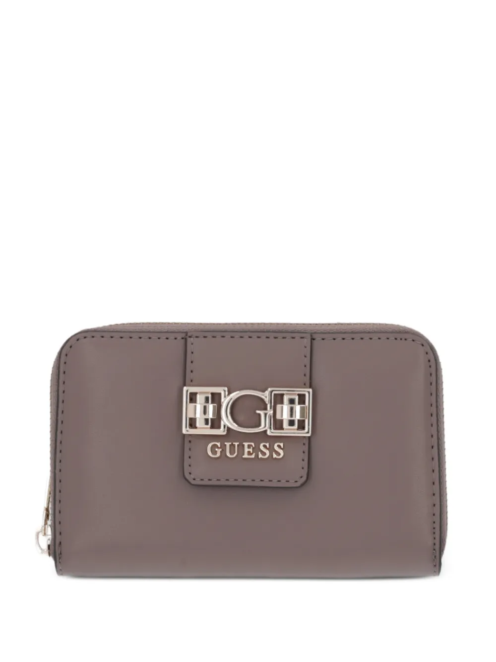 GUESS USA logo-plaque wallet - Nude