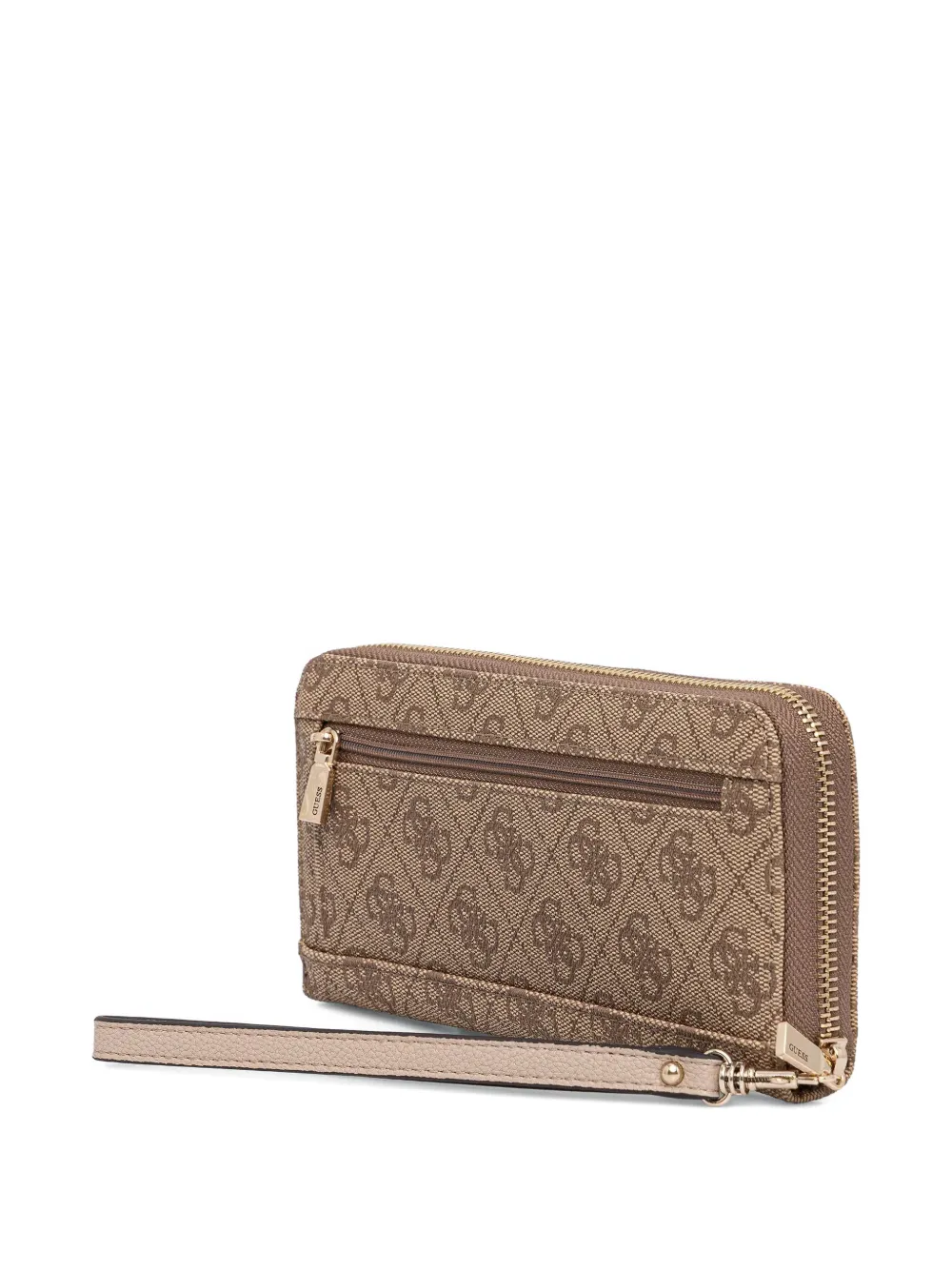 GUESS USA Laurel portemonnee met monogramprint en logoplakkaat Beige