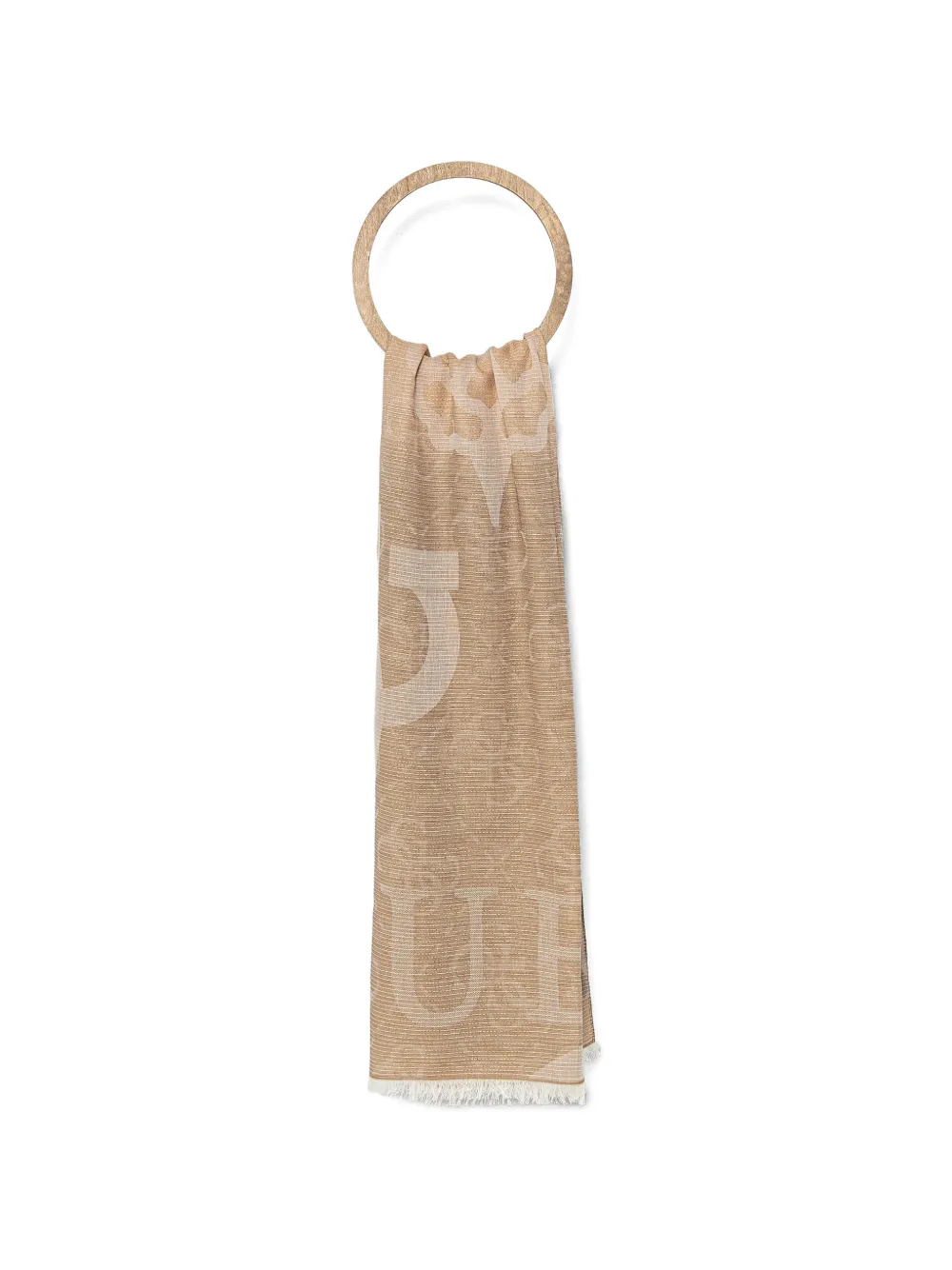 GUESS USA Foulard con stampa logo - Toni neutri