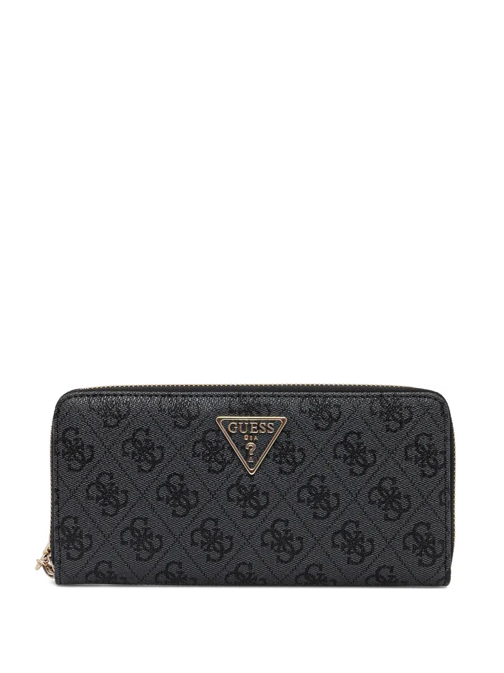 GUESS USA Laurel 4G logo-print zip-around maxi wallet - Grigio