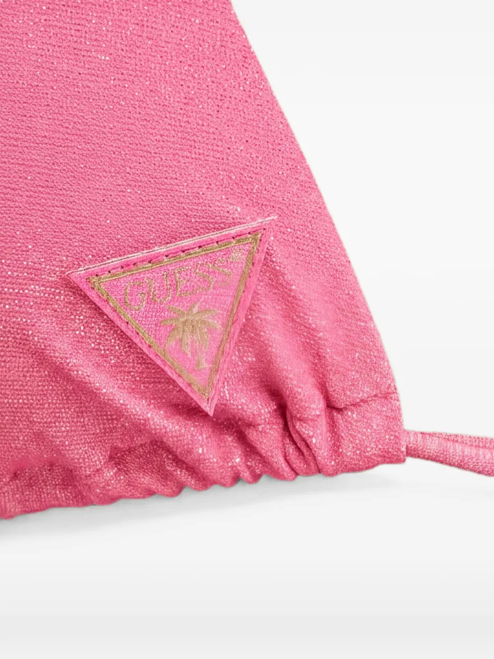 GUESS USA triangle bikini top Roze