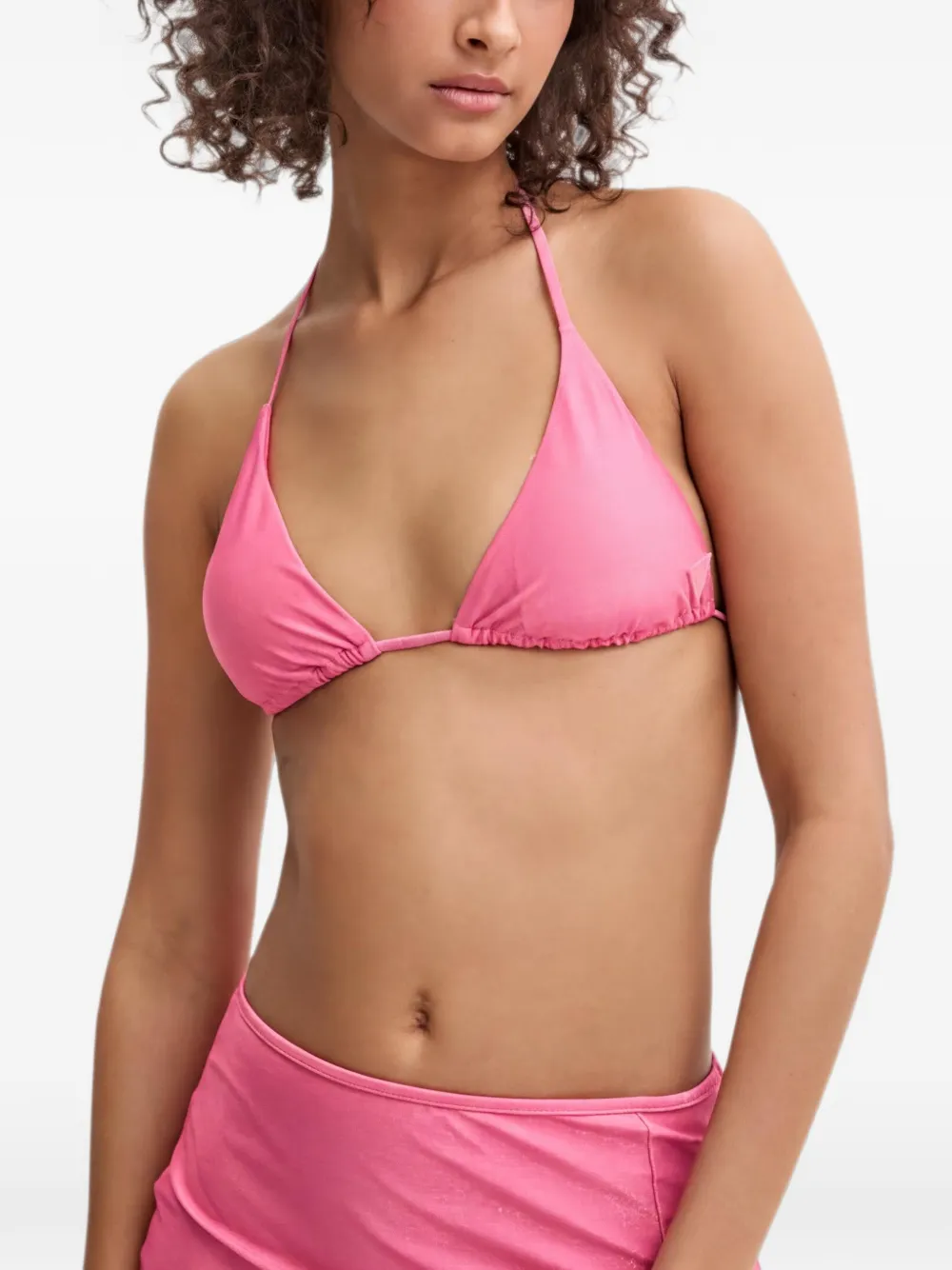 GUESS USA triangle bikini top - Rosa