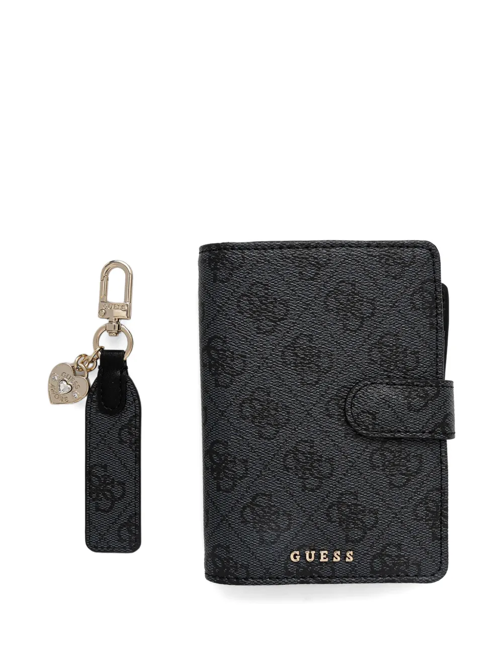 GUESS USA Custodia passaporto con logo - Grigio