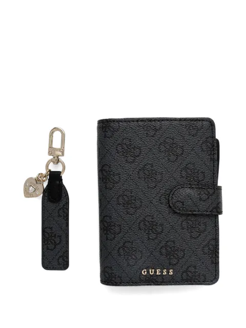 GUESS USA logo-pattern passport case