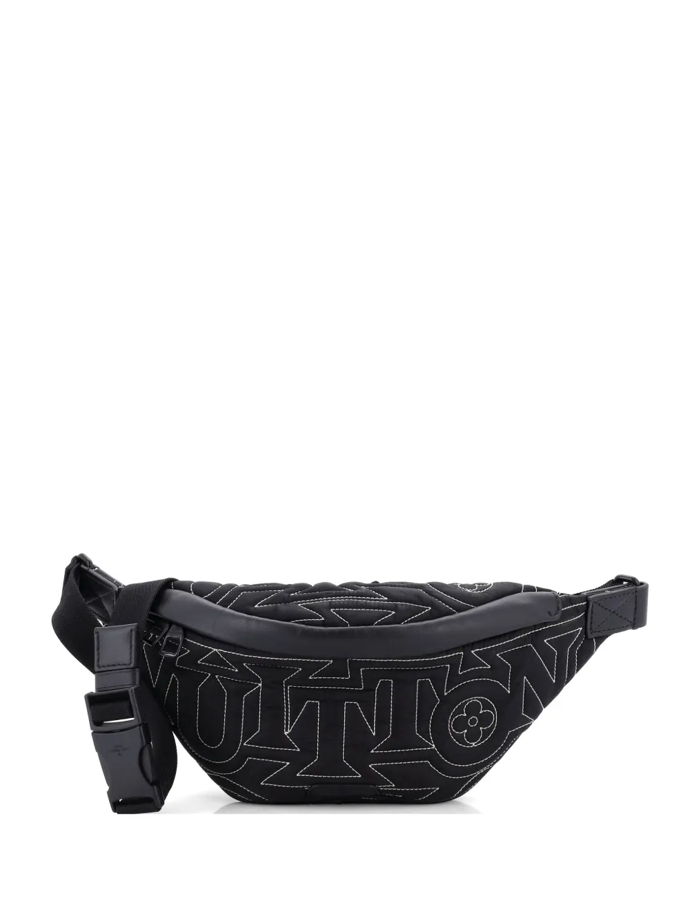 Louis Vuitton Pre-Owned Discovery Bumbag Limited Edition Snow Capsule Embroidered Monogram Nylon belt bag - Nero