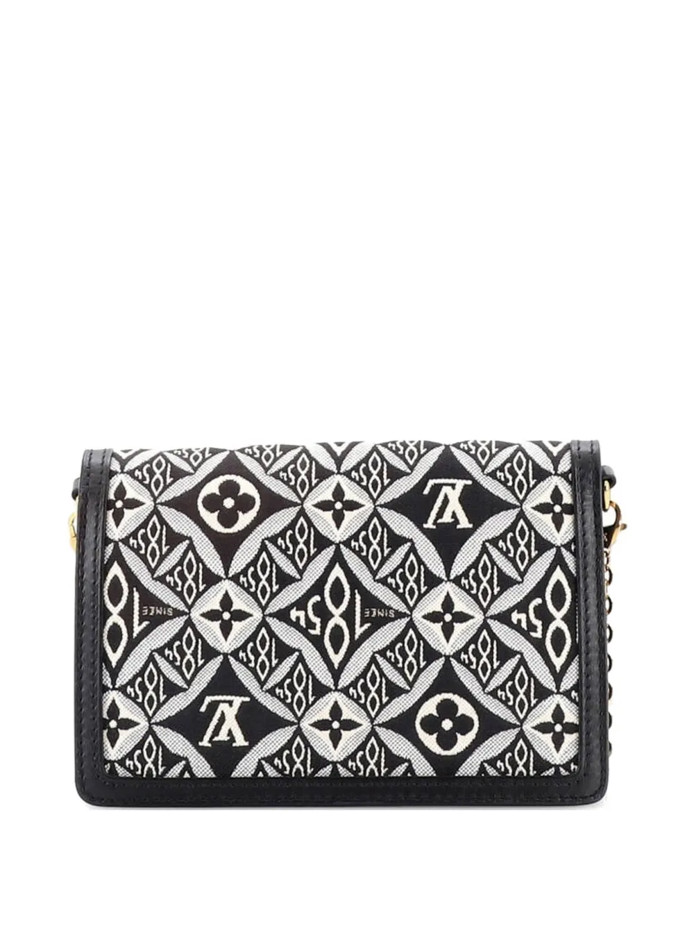  Louis Vuitton Pre-owned Pochette Portefeuille Dauphine édition Limitée Depuis 1854 à Motif Monogrammé En Jacquard Avec Chaîne - Noir 
