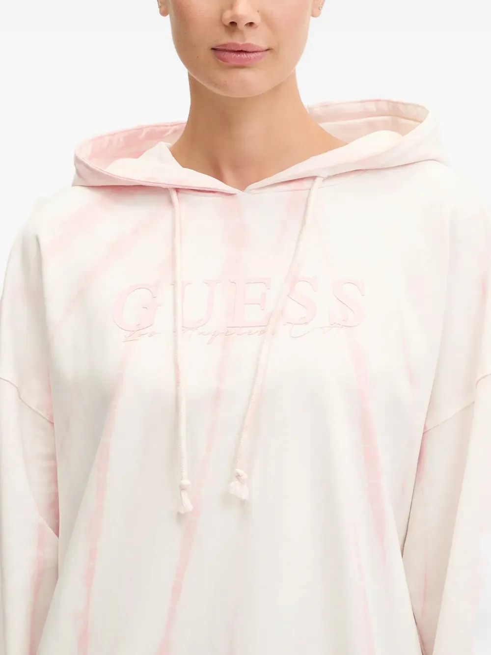 GUESS USA Hoodie met logoprint Roze