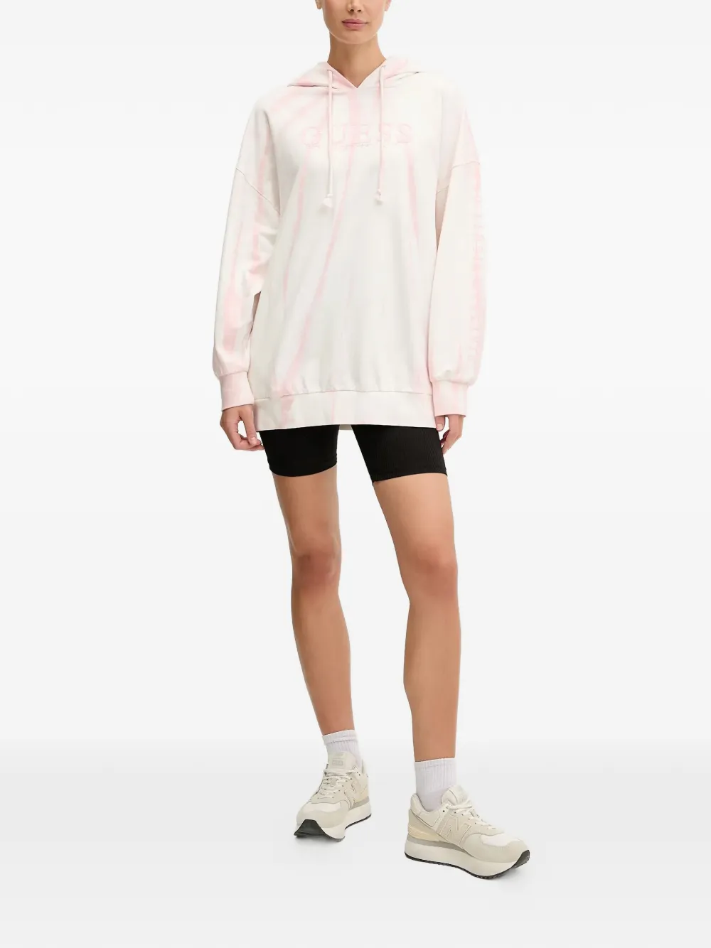 GUESS USA Hoodie met logoprint Roze