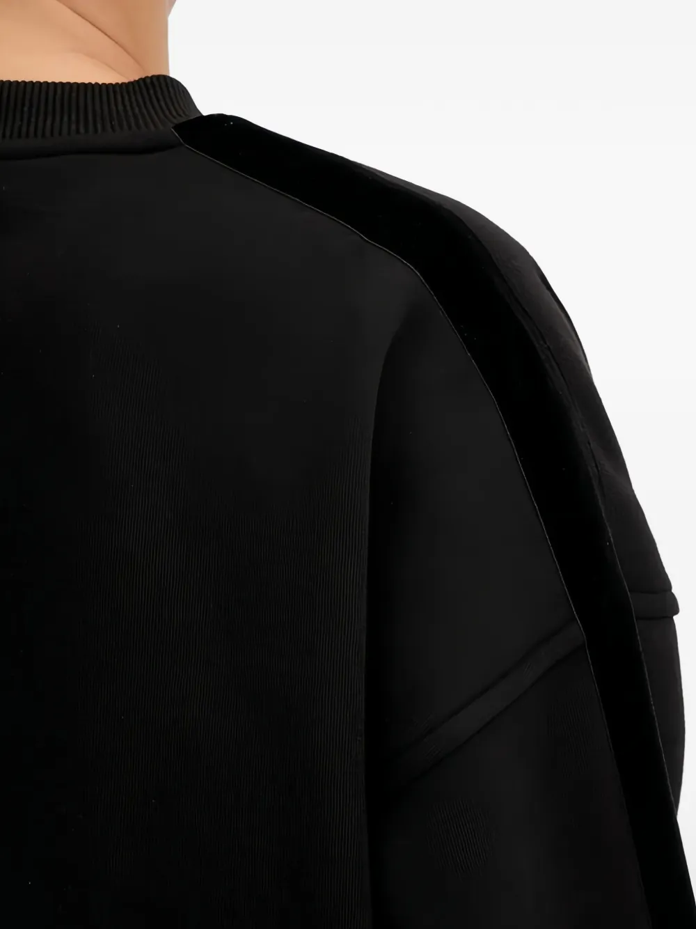 GUESS USA Fluwelen sweater met vlak Zwart