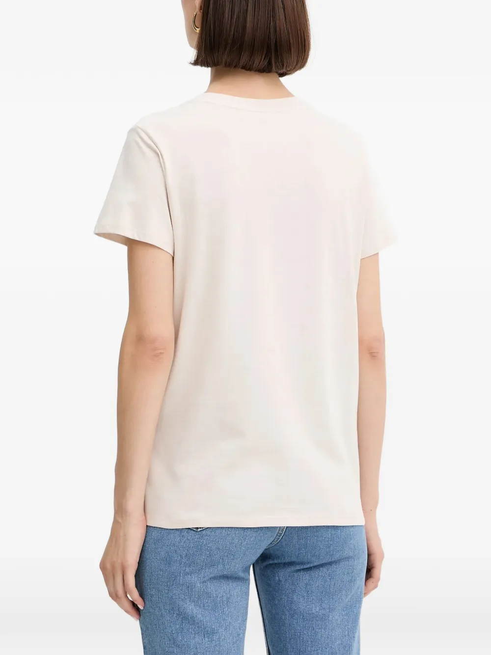 GUESS USA graphic-print T-shirt Beige